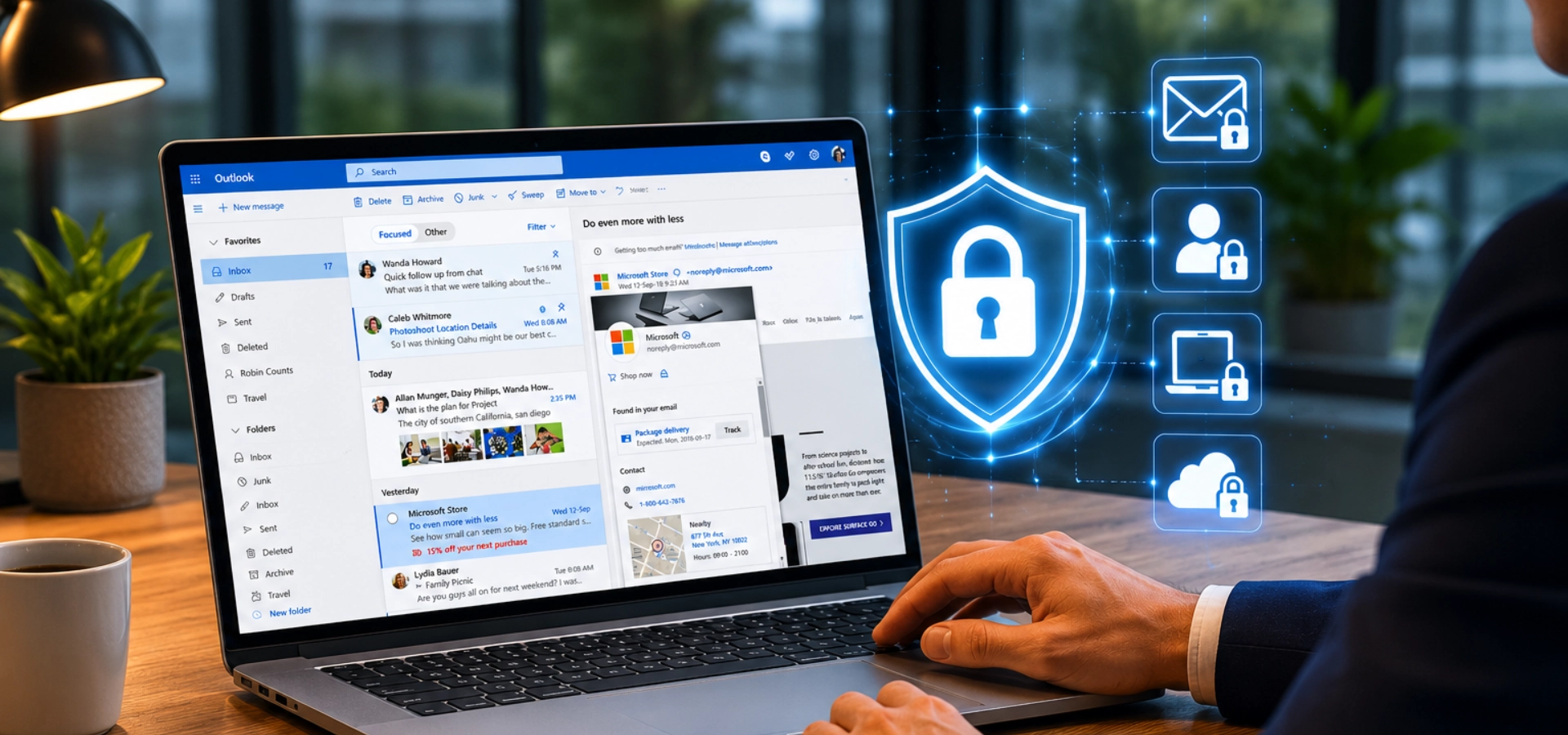 Microsoft 365 seguridad correos electrónicos