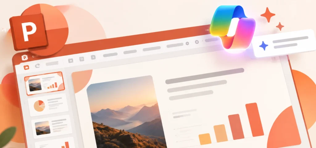 hacer presentaciones con Copilot en PowerPoint